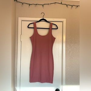 Dusty pink mini dress